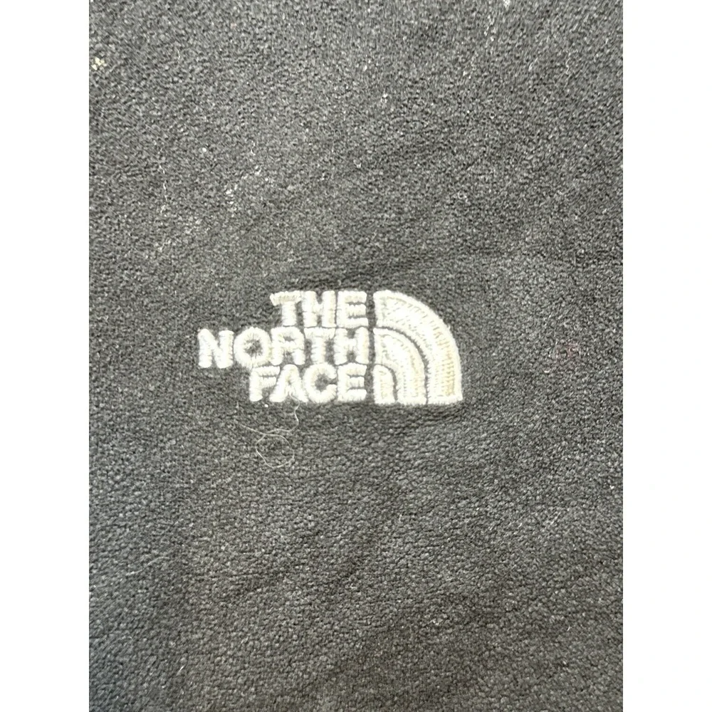 The North Face Pullover Mens Large TKA 100 Quarter Zip Black Fleece Mock Neck